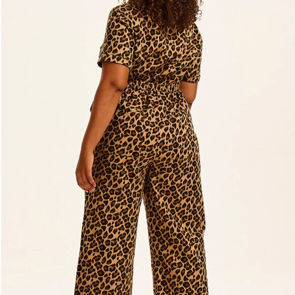 BNWT Lucy & Yak Ragan leopard jumpsuit US 14 - Picture 5 of 5